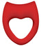 Frisky ''Heart On'' Vibe Cock Ring -Red